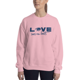sweatshirt love sees no limits luv heart eye disability special needs expectations future
