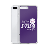 Big Fan of this Sassy Little Girl (Esperanza - Raising Dion) Purple iPhone Case