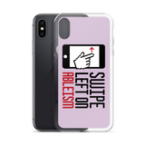 Swipe Left on Ableism (Pink iPhone Case)
