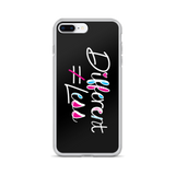 Different Does Not Equal Less (As Seen On Netflix’s Raising Dion) Black iPhone Case