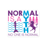 Normal is a Myth (Mermaid & Unicorn) Sticker
