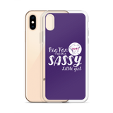 Big Fan of this Sassy Little Girl (Esperanza - Raising Dion) Purple iPhone Case