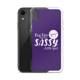 Big Fan of this Sassy Little Girl (Esperanza - Raising Dion) Purple iPhone Case