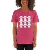 Sammi Haney (Esperanza - Raising Dion) 9 Faces with Outline, Unisex T-Shirt