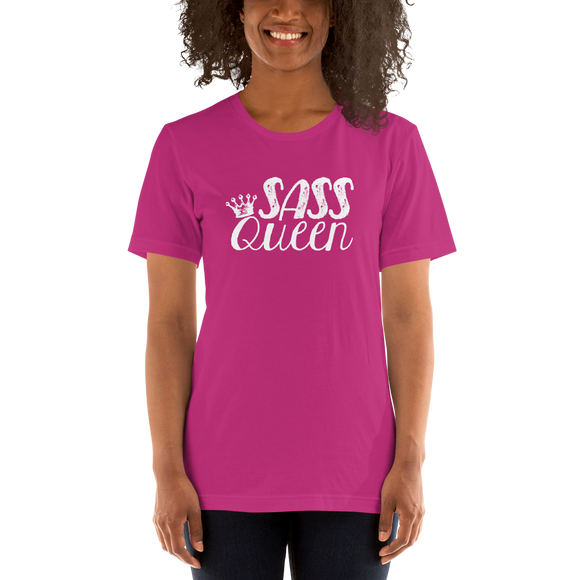 Shirt Sass Queen Fan Sammi Haney Esperanza Netflix Raising Dion sassy wheelchair pink glasses disability osteogenesis imperfecta
