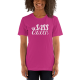 Shirt Sass Queen Fan Sammi Haney Esperanza Netflix Raising Dion sassy wheelchair pink glasses disability osteogenesis imperfecta
