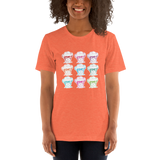 Sammi Haney (Esperanza - Raising Dion) 9 Faces with Outline, Unisex T-Shirt