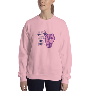 sweatshirt I’ve got you wrapped around my little finger spoiled sassy cute charming daddy’s little girl sammi haney cutesy girly sass