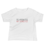baby Shirt see possibilities not disabilities future worry parent parenting disability special needs parent positive encouraging hope
