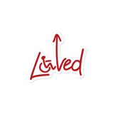 sticker Loved arrow love disability disabilities wheelchair impaired special needs parent awareness diversity inclusion inclusivity acceptance
