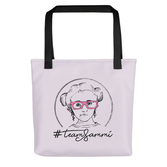 tote bag #teamsammi, #sammihaney Raising Dion Esperanza Netflix Sammi Haney fan wheelchair pink glasses disability osteogenesis imperfecta OI