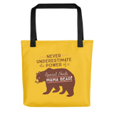 Never Underestimate the power of a Special Needs Mama Bear! Tote Bag