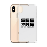 See Me Not My Disability (Halftone) iPhone Case