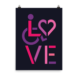 LOVE (for the Special Needs Community) Poster Stacked Design 2 of 3
