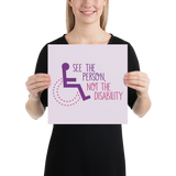 See the Person, Not the Disability (Women's Poster)