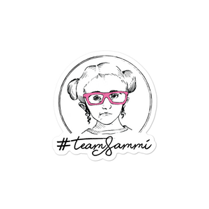 sticker #teamsammi, #sammihaney Raising Dion Esperanza Netflix Sammi Haney fan wheelchair pink glasses disability osteogenesis imperfecta OI