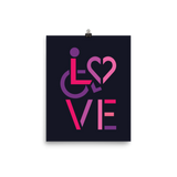 poster showing love for the special needs community heart disability wheelchair diversity awareness acceptance disabilities inclusivity inclusion
