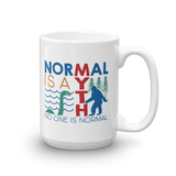 Normal is a Myth (Bigfoot & Loch Ness Monster) Mug