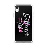 Different Does Not Equal Less (As Seen On Netflix’s Raising Dion) Black iPhone Case