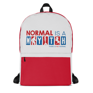 backpack school normal is a myth big foot mermaid unicorn peer pressure popularity disability special needs awareness inclusivity acceptance activism