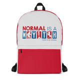 backpack school normal is a myth big foot mermaid unicorn peer pressure popularity disability special needs awareness inclusivity acceptance activism