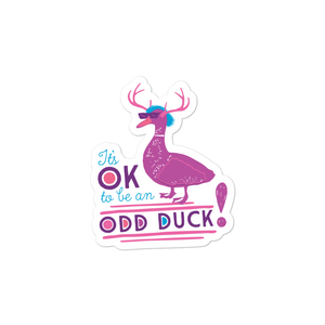 sticker It’s OK to be an odd duck Raising Dion Esperanza fan Netflix Sammi Haney different bird