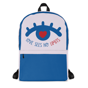 backpack school love sees no limits luv heart eye disability special needs expectations future