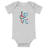 LOVE (for the Special Needs Community) Baby Onesie Stacked Design 3 of 3