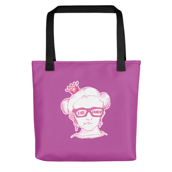 tote bag Sass Queen Fan Sammi Haney Esperanza Netflix Raising Dion sassy wheelchair pink glasses disability osteogenesis imperfecta