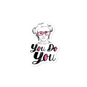 sticker You Do You Sammi Haney Esperanza Netflix Raising Dion wheelchair pink glasses disability osteogenesis imperfecta OI
