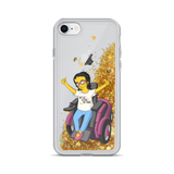 Esperanza From Raising Dion (Yellow Cartoon) Not All Actors Use Stairs Liquid Glitter Phone Case