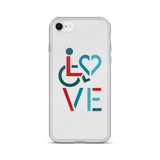 LOVE (for the Special Needs Community) iPhone Case Stacked Design 3 of 3