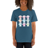 Sammi Haney (Esperanza - Raising Dion) 9 Faces with Outline, Unisex T-Shirt