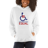 Different but Equal (Disability Equality Logo) Hoodie Light Colors