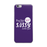 Big Fan of this Sassy Little Girl (Esperanza - Raising Dion) Purple iPhone Case