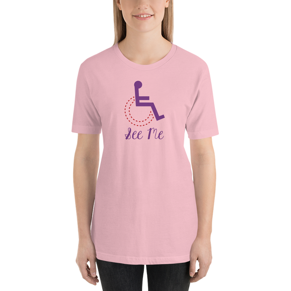 Shirt see me not my disability wheelchair inclusion inclusivity acceptance special needs awareness diversity