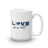 Love Sees No Limits (Halftone Design, Mug)
