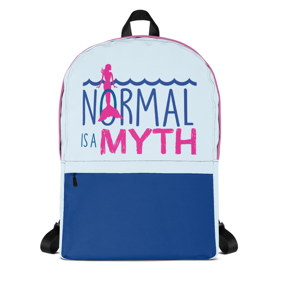 backpack school normal is a myth mermaid peer pressure popularity disability special needs awareness inclusivity acceptance
