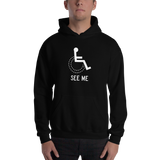 See Me (Not My Disability) Unisex Hoodie Dark Colors
