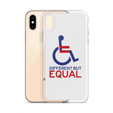 Different but Equal (Disability Equality Logo) iPhone Case