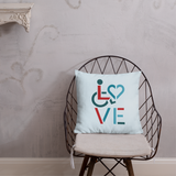 LOVE (for the Special Needs Community) Pillow Stacked Design 3 of 3