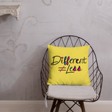 Different Does Not Equal Less (As Seen on Netflix's Raising Dion) 18x18 or 20x12 Pillow