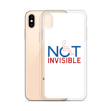 Not Invisible (White iPhone Case)