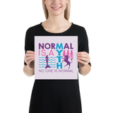 Normal is a Myth (Mermaid & Unicorn) Poster