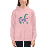 kid's hoodie normal is a myth loch ness monster lochness peer pressure popularity disability special needs awareness inclusivity acceptance activism
