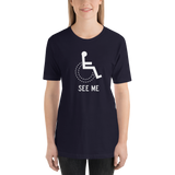 See Me (Not My Disability) Unisex Dark Color Shirts