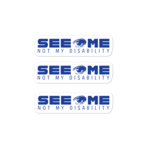 stickers See me not my disability wheelchair invisible acceptance special needs awareness diversity inclusion inclusivity 
