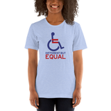 Different but Equal (Disability Equality Logo) Unisex Shirt Light Colors