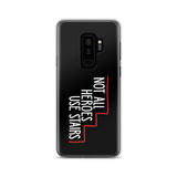 Not All Heroes Use Stairs (Black Samsung Case)