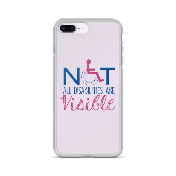 Not All Disabilities are Visible (Pink iPhone Case)